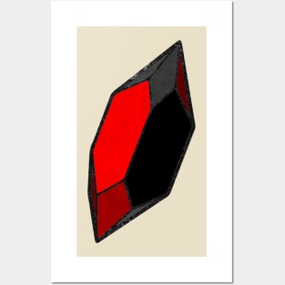 Red and Black Gem Posters and Art